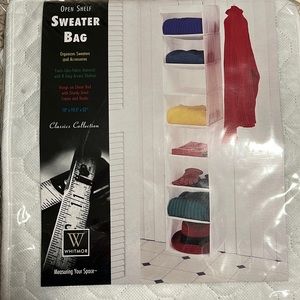 New Organizer - Open Shelf sweater bag 10”x10.5”x52